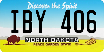 ND license plate IBY406
