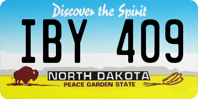 ND license plate IBY409