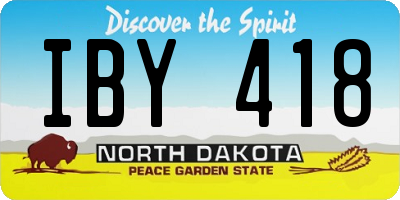ND license plate IBY418