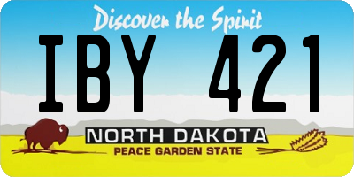 ND license plate IBY421