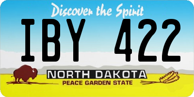 ND license plate IBY422