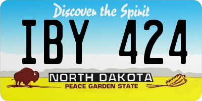 ND license plate IBY424