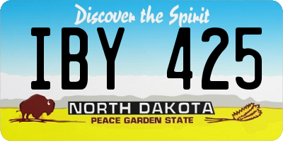 ND license plate IBY425