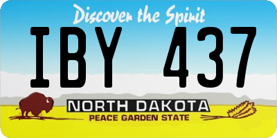 ND license plate IBY437
