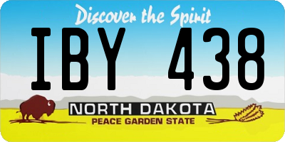 ND license plate IBY438