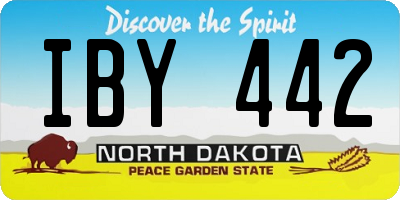 ND license plate IBY442