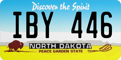 ND license plate IBY446