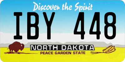 ND license plate IBY448