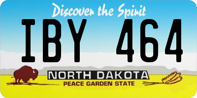 ND license plate IBY464