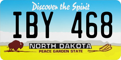 ND license plate IBY468
