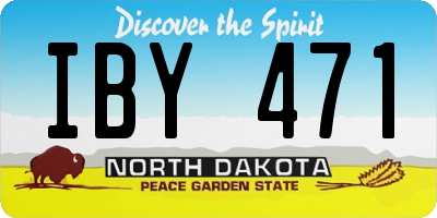 ND license plate IBY471