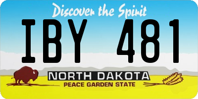 ND license plate IBY481