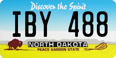 ND license plate IBY488