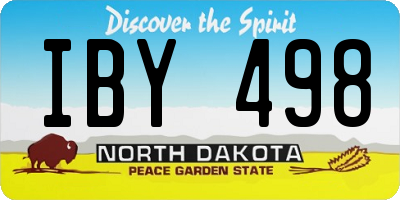 ND license plate IBY498