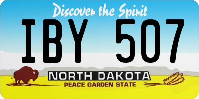 ND license plate IBY507