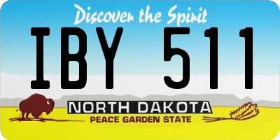 ND license plate IBY511