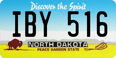 ND license plate IBY516
