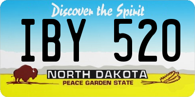 ND license plate IBY520