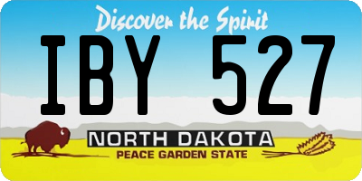 ND license plate IBY527