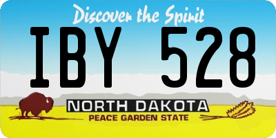ND license plate IBY528