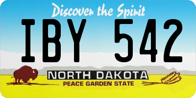 ND license plate IBY542