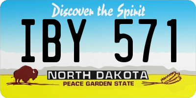 ND license plate IBY571