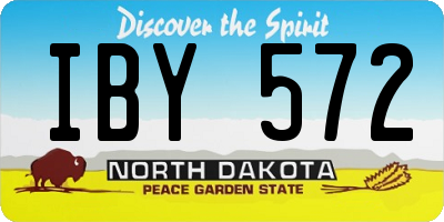 ND license plate IBY572