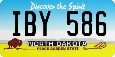 ND license plate IBY586