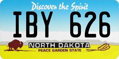 ND license plate IBY626