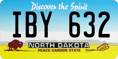 ND license plate IBY632