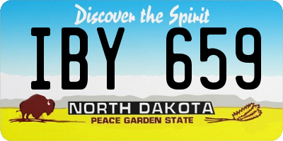 ND license plate IBY659