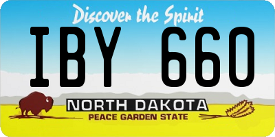 ND license plate IBY660