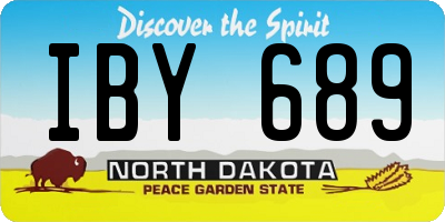 ND license plate IBY689