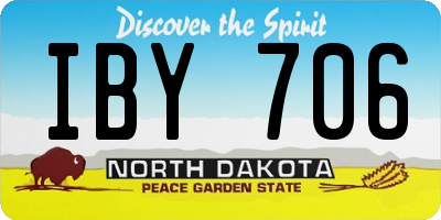 ND license plate IBY706