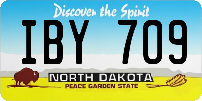 ND license plate IBY709