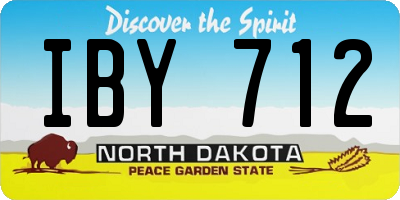 ND license plate IBY712