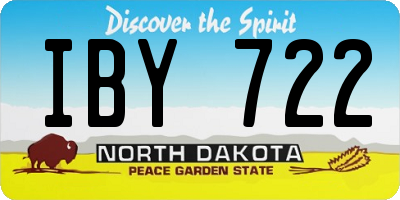 ND license plate IBY722