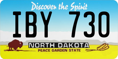 ND license plate IBY730