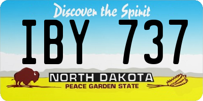 ND license plate IBY737