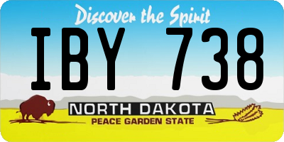 ND license plate IBY738