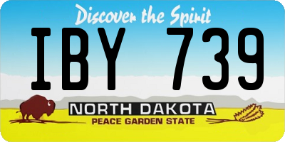 ND license plate IBY739