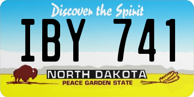 ND license plate IBY741