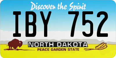 ND license plate IBY752