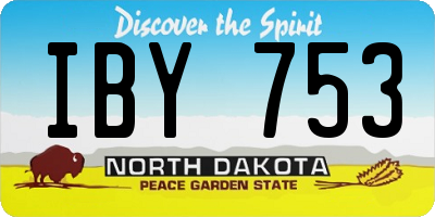 ND license plate IBY753