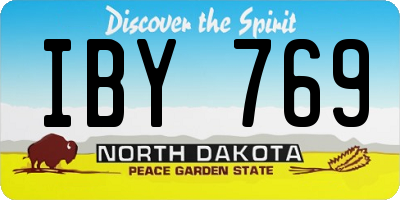 ND license plate IBY769