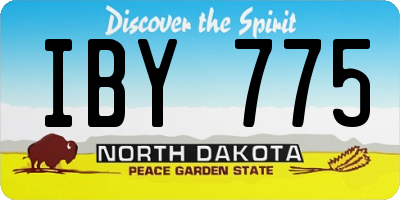 ND license plate IBY775