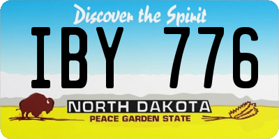 ND license plate IBY776