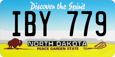 ND license plate IBY779