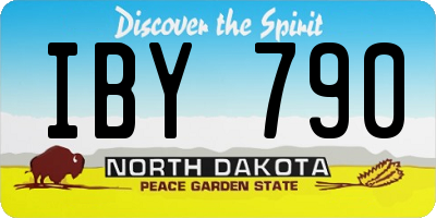 ND license plate IBY790