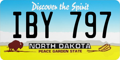 ND license plate IBY797